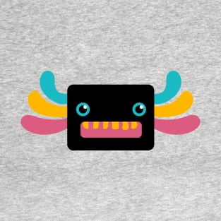 Cute Black and Rainbow Axolotl T-Shirt